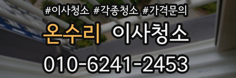 온수리 이사청소