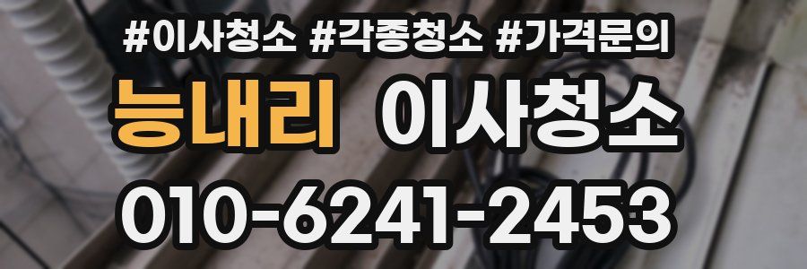 능내리 이사청소