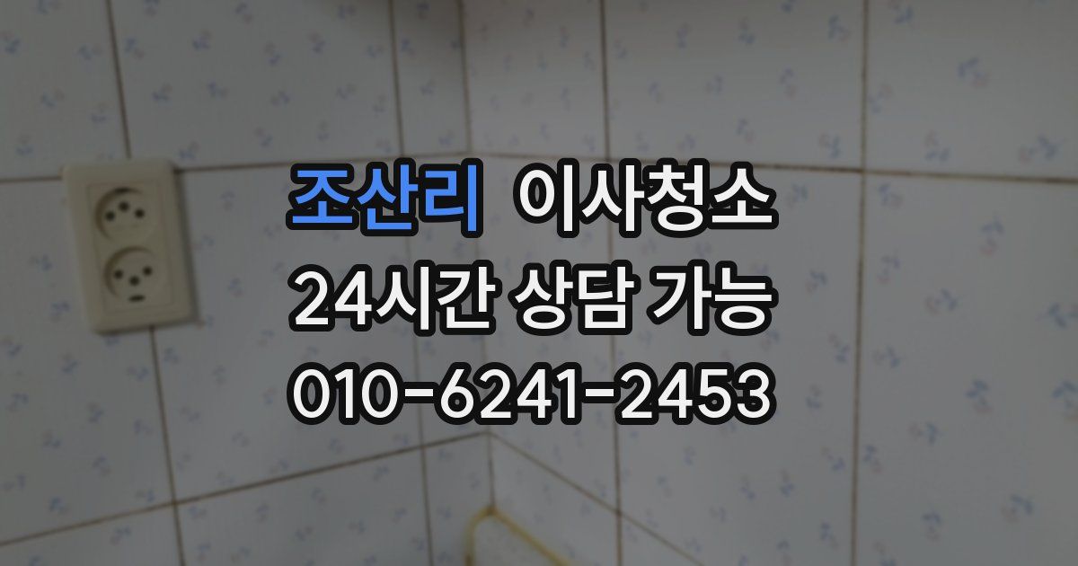 조산리 입주청소