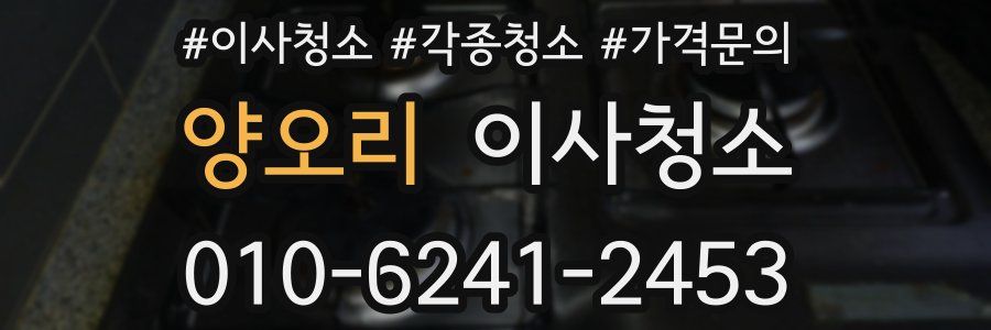 양오리 이사청소
