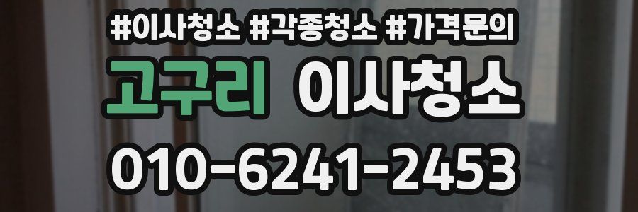 고구리 이사청소