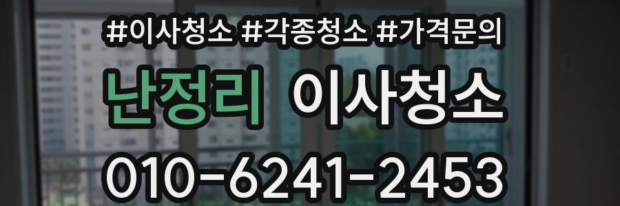 난정리 이사청소