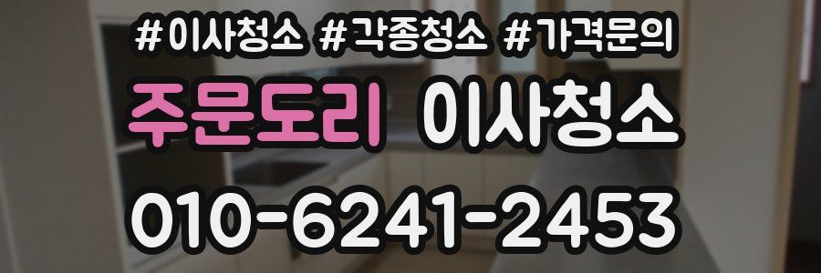 주문도리 이사청소