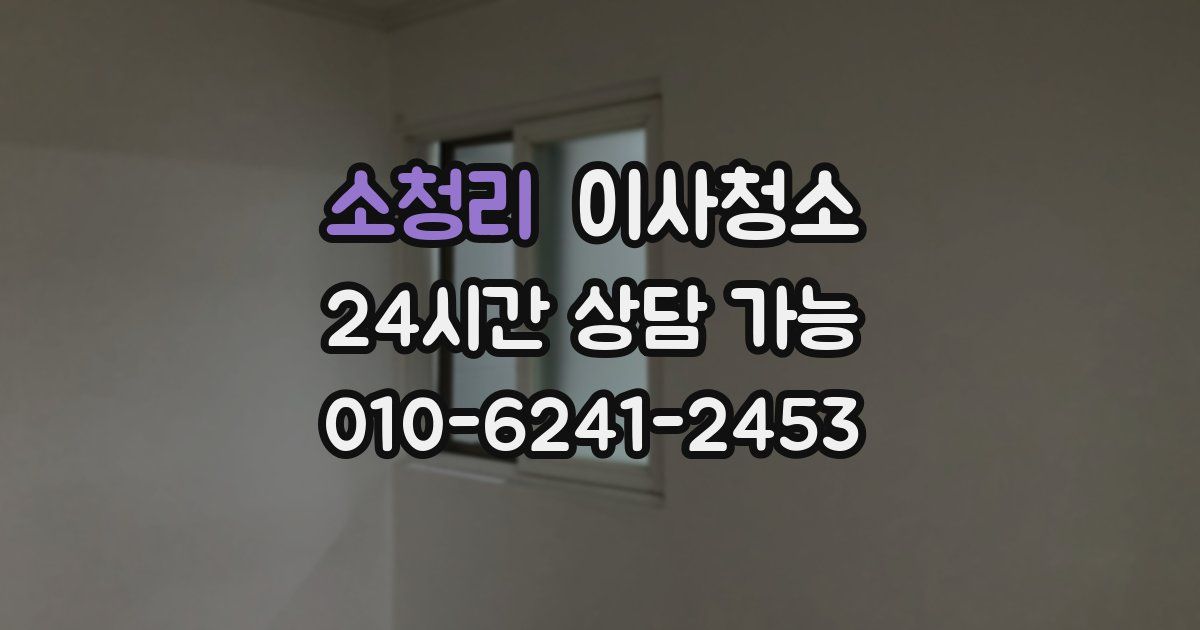 소청리 입주청소