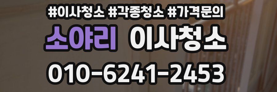 소야리 이사청소