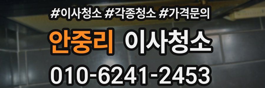 안중리 이사청소