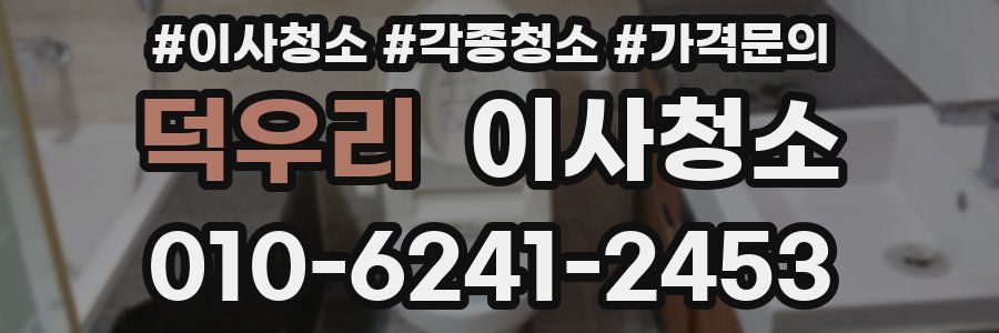 덕우리 이사청소