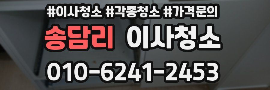 송담리 이사청소