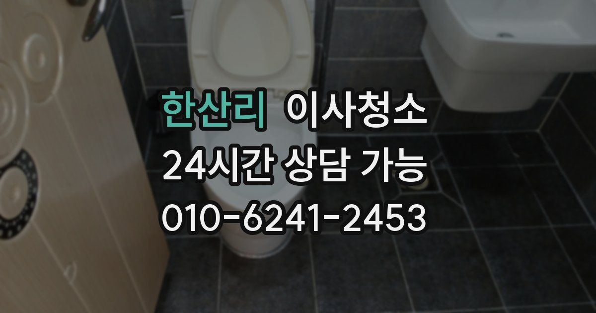 한산리 입주청소