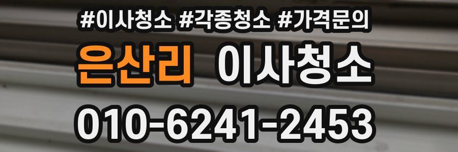 은산리 이사청소