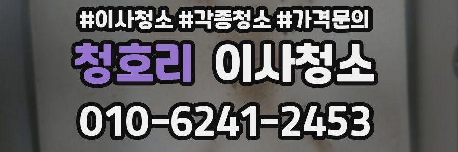 청호리 이사청소