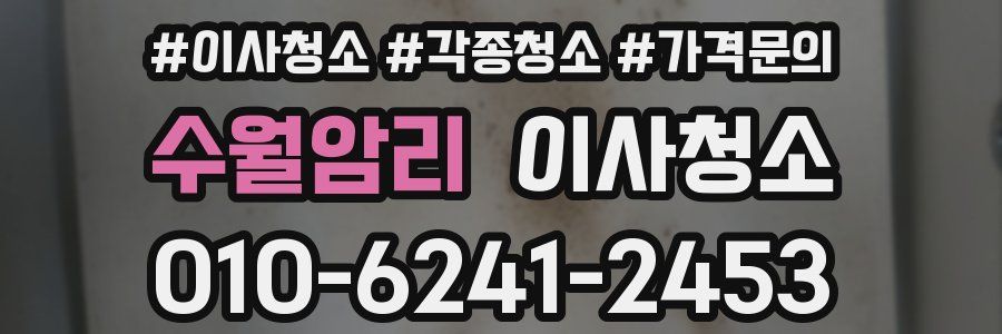 수월암리 이사청소