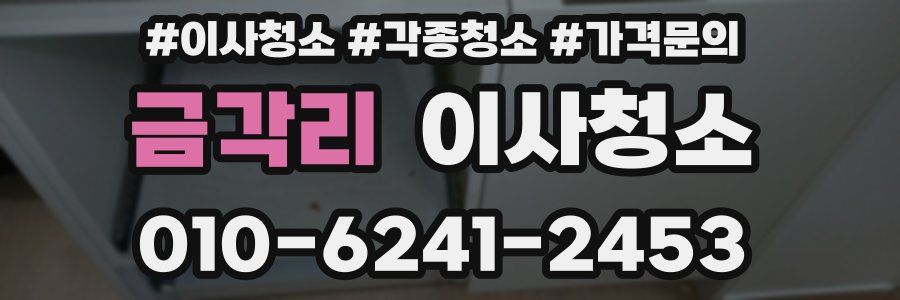 금각리 이사청소