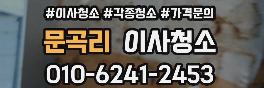 문곡리 이사청소