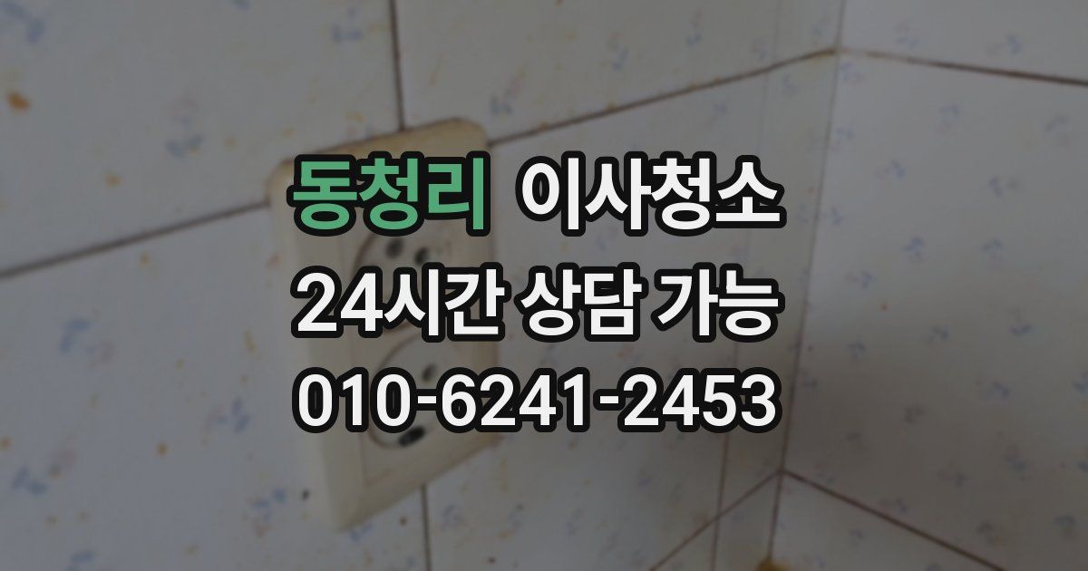 동청리 입주청소