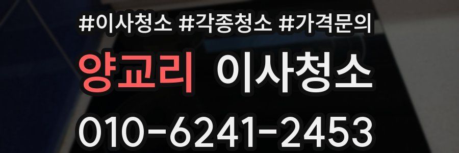 양교리 이사청소