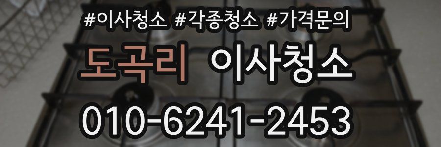 도곡리 이사청소