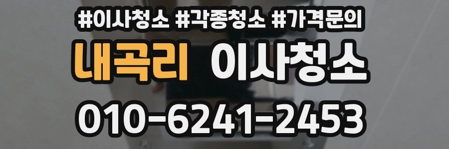 내곡리 이사청소