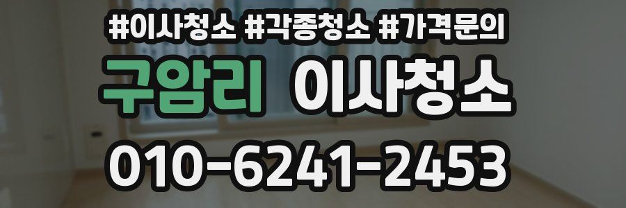 구암리 이사청소