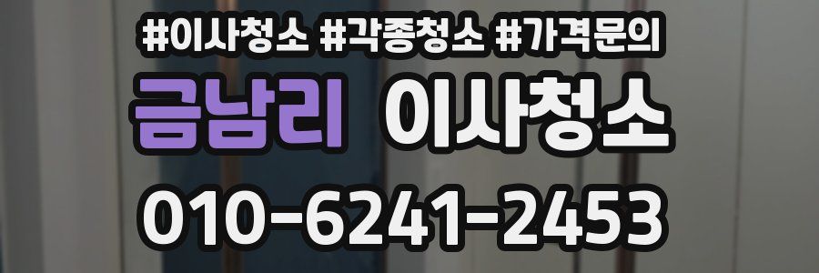 금남리 이사청소
