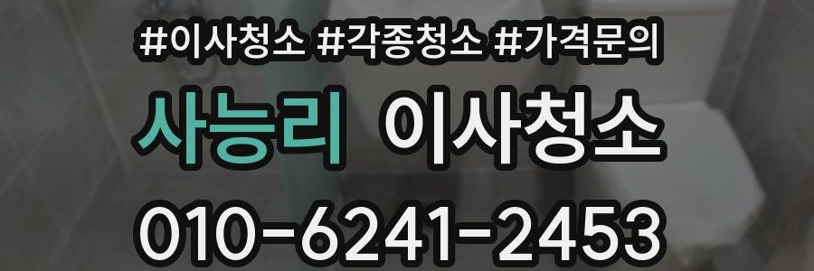 사능리 이사청소