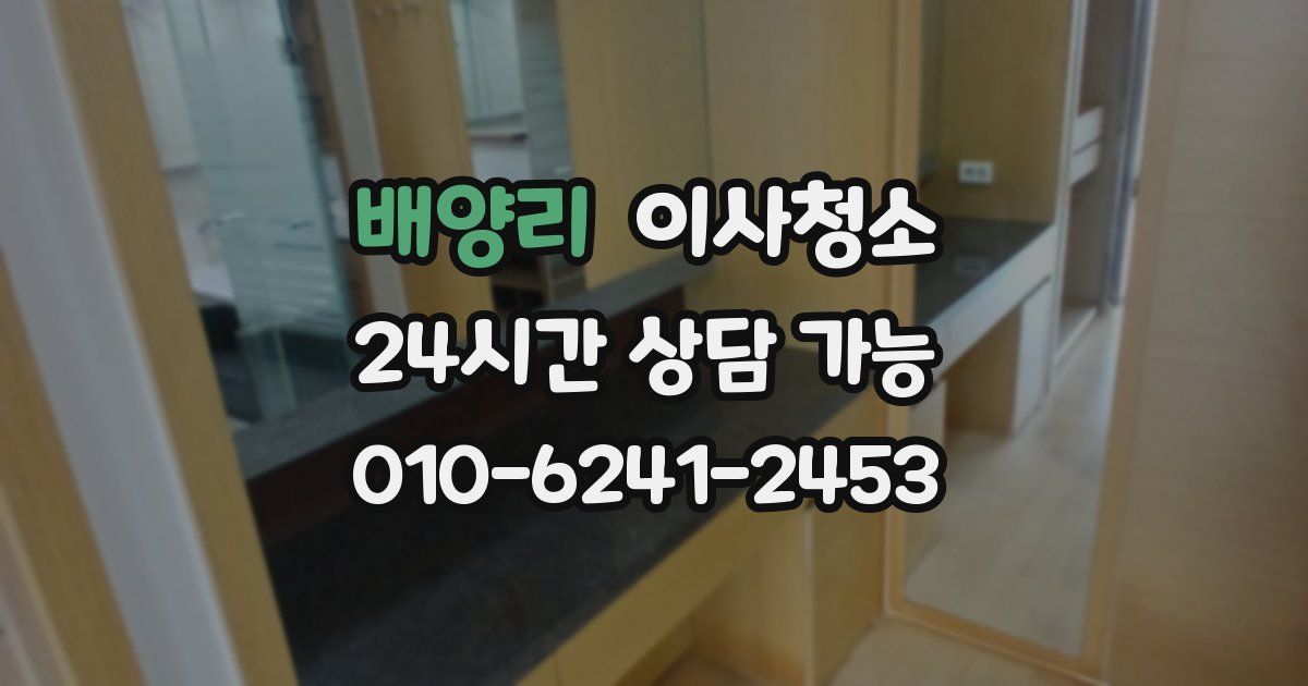 배양리 입주청소