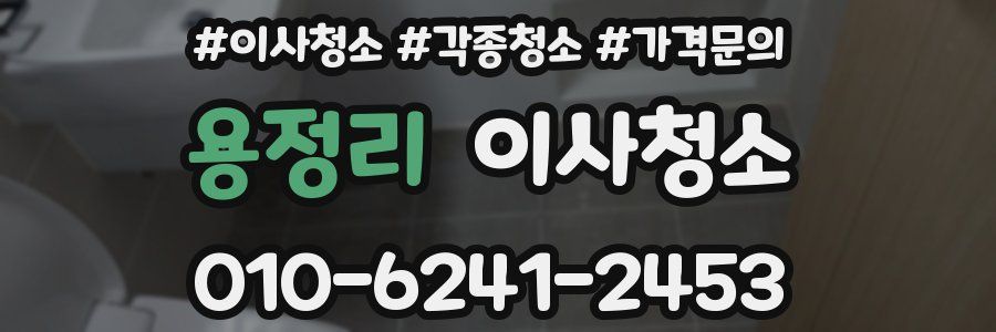 용정리 이사청소