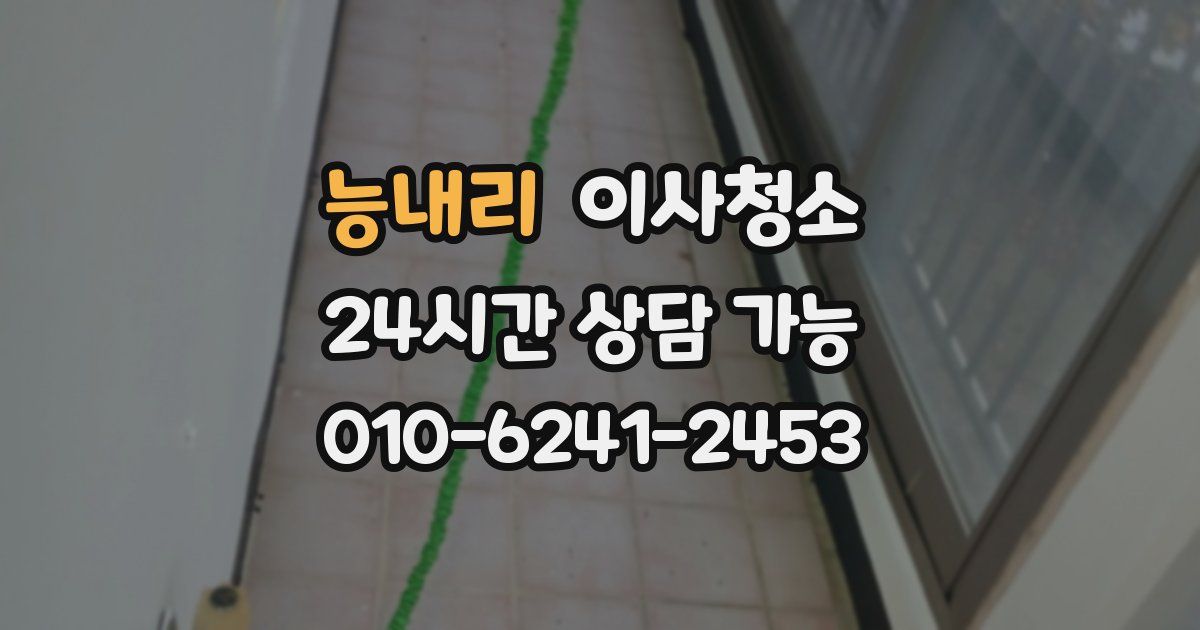 능내리 입주청소