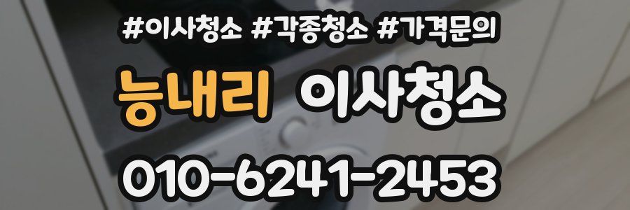 능내리 이사청소
