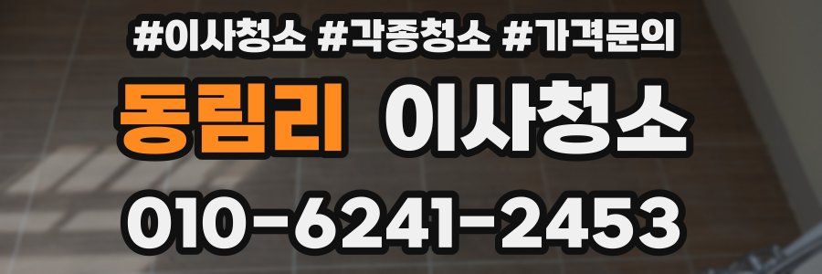 동림리 이사청소