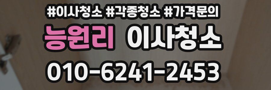 능원리 이사청소