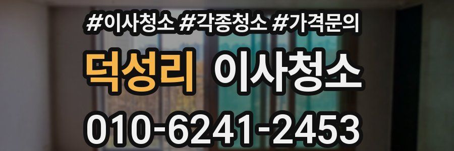 덕성리 이사청소