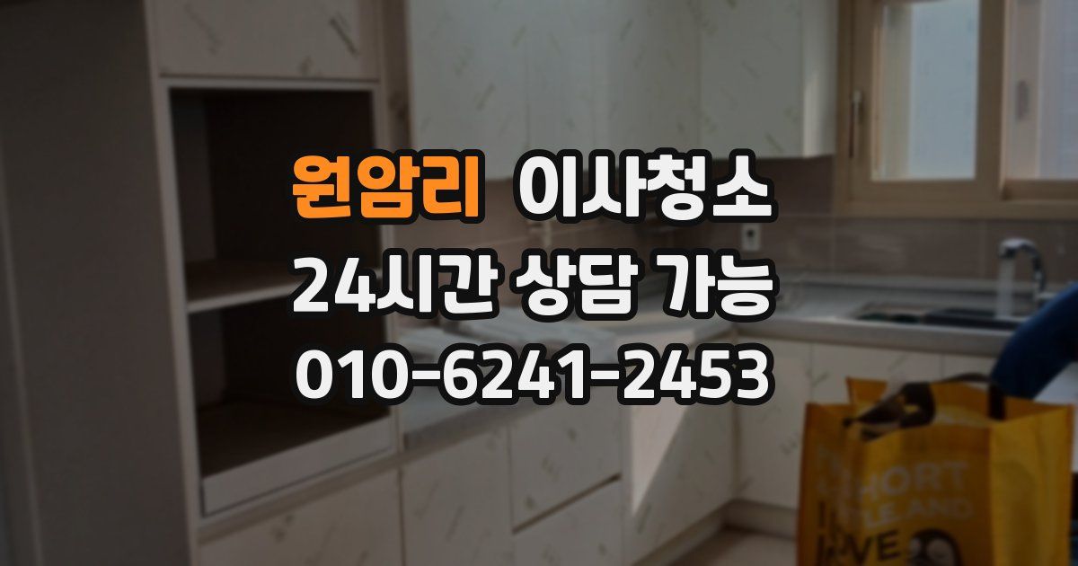 원암리 입주청소