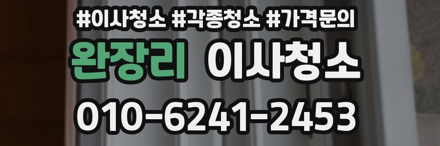 완장리 이사청소