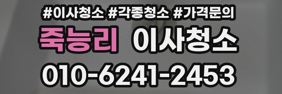 죽능리 이사청소