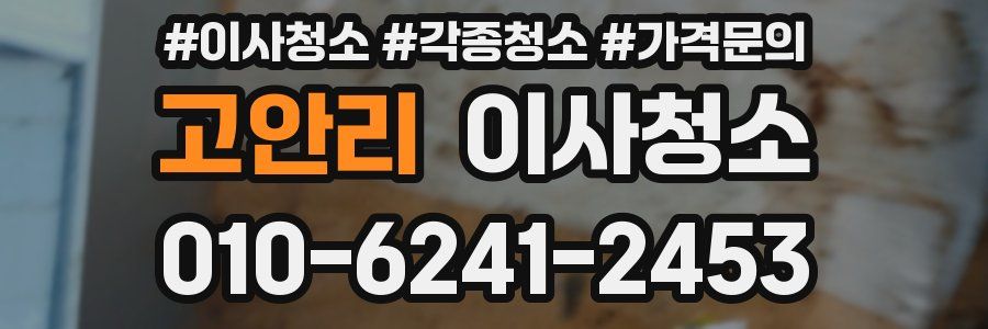 고안리 이사청소