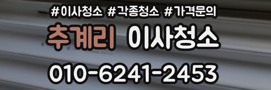 추계리 이사청소