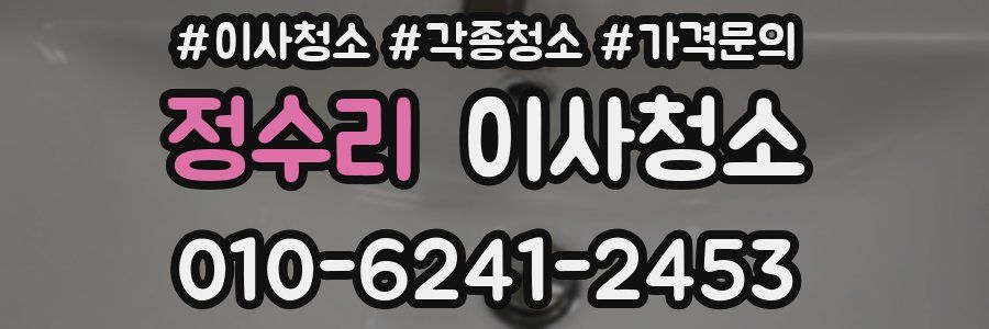 정수리 이사청소