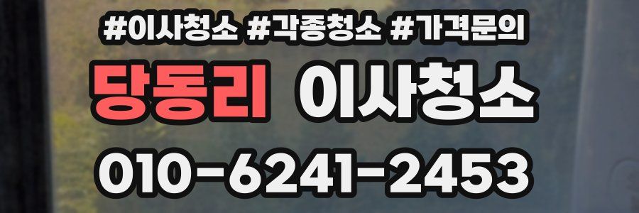 당동리 이사청소