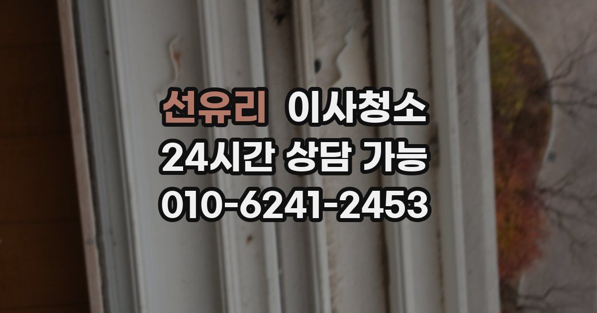 선유리 입주청소