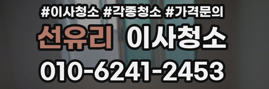 선유리 이사청소