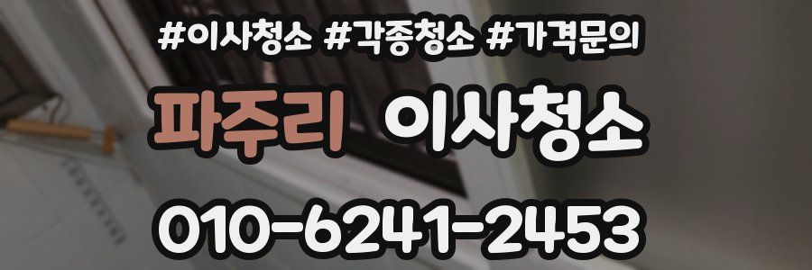 파주리 이사청소