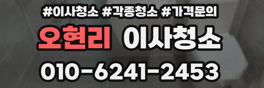 오현리 이사청소