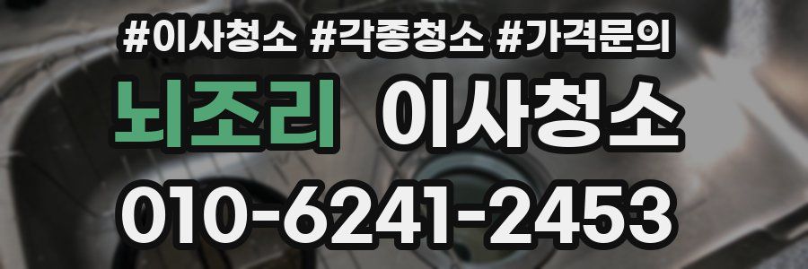 뇌조리 이사청소