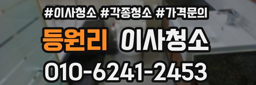 등원리 이사청소