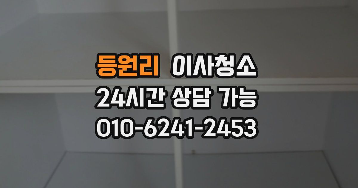 등원리 입주청소