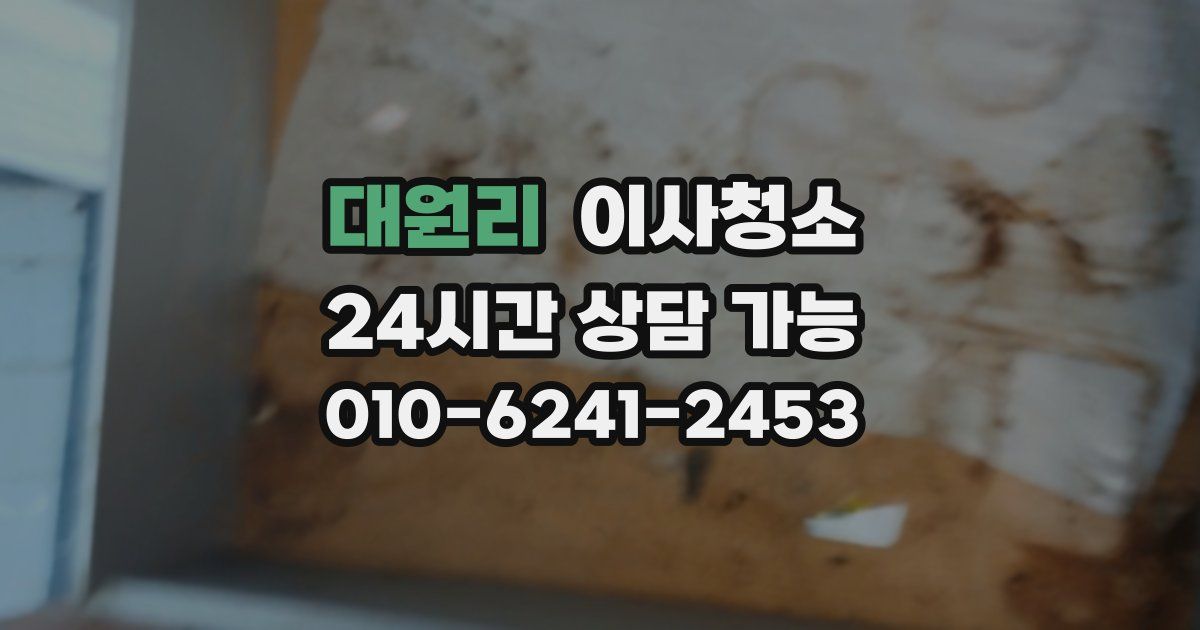 대원리 입주청소
