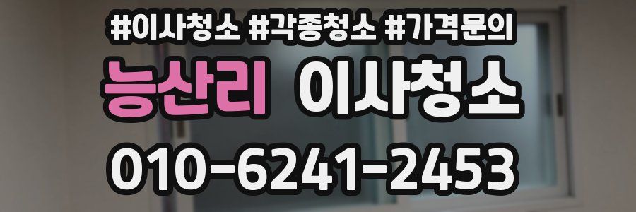 능산리 이사청소