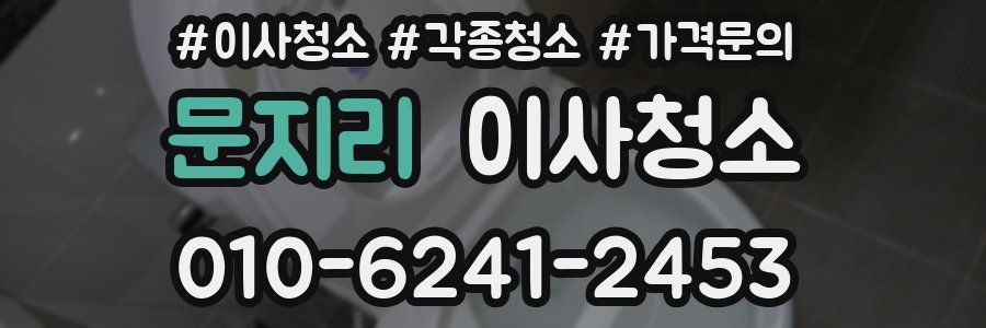 문지리 이사청소