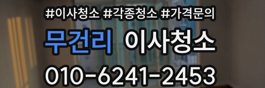 무건리 이사청소